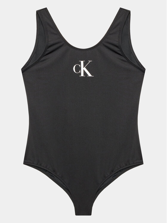 Calvin Klein Swimwear Бански костюм KY0KY00033 Черен