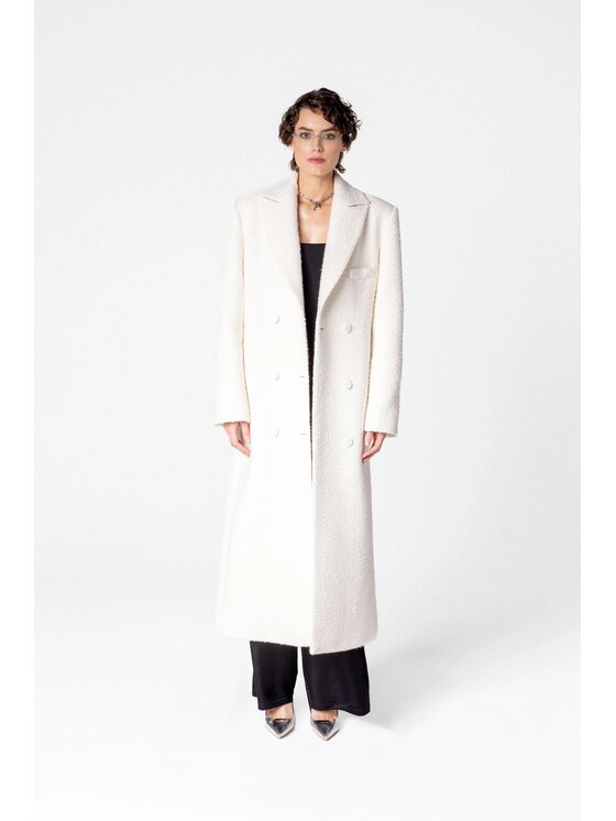 LE POSSÉ LE POSSÉ Cappotto di transizione DBWBMC Bianco Regular Fit