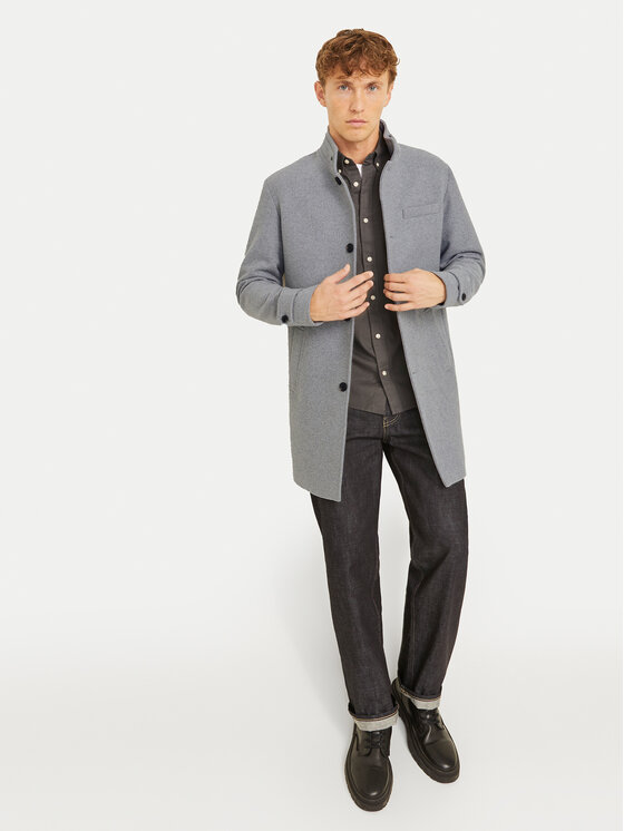 Jack&Jones Jack&Jones Вълнено палто Melton 12258672 Сив Regular Fit