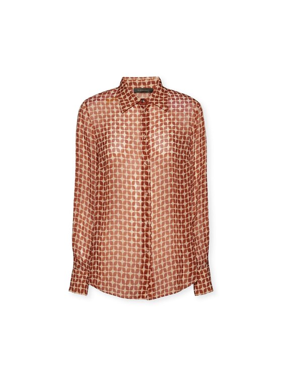 Elena Mirò Elena Mirò Camicia 5164P000228N001 Marrone Regular Fit