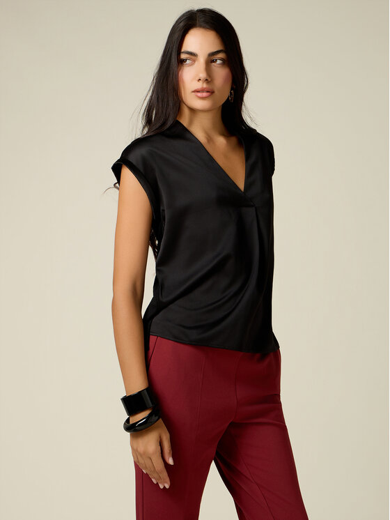 Oltre Oltre Koszula G268J304555N033 Czarny Regular Fit