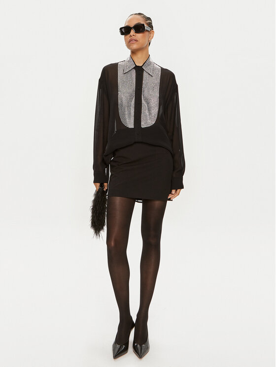 PINKO Pinko Cămașă Circe Camicia 102855 A1N5 Negru Regular Fit