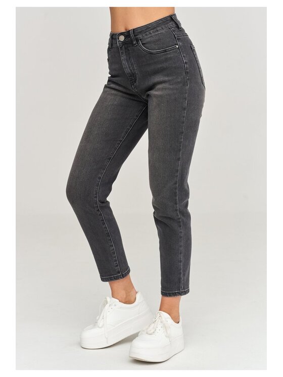 Makadamia Makadamia Jeansy C103 Czarny Fitted Fit