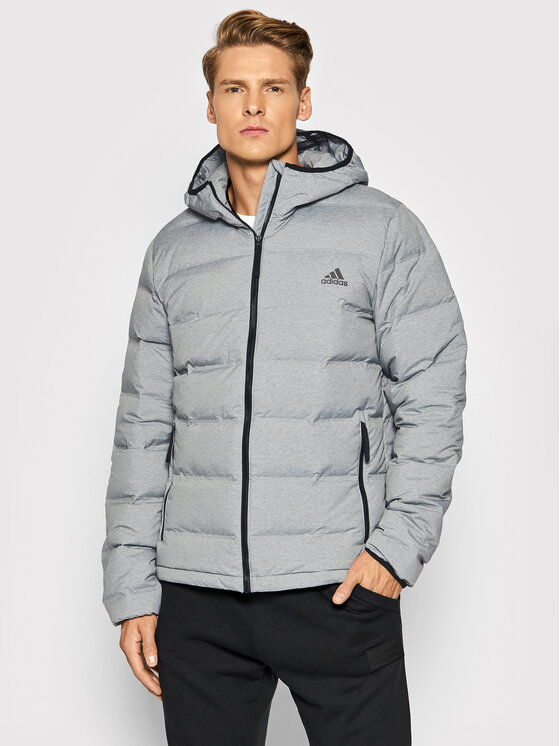adidas adidas Пуховик Helionic H59836 Сірий Slim Fit