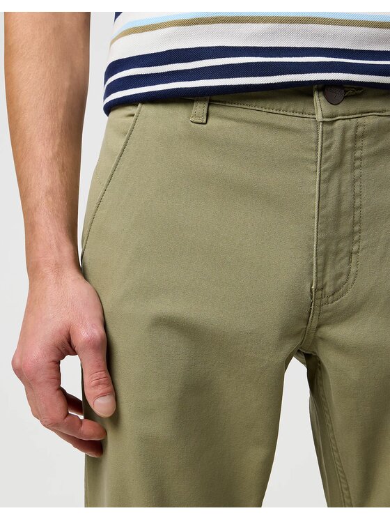 Wrangler Wrangler Jeansy CASEY CHINO Zielony Straight Fit