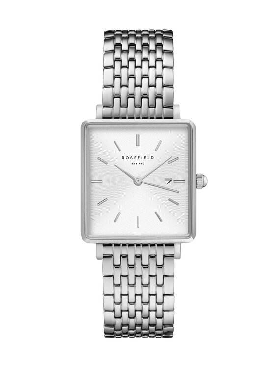 Rosefield Rosefield Zegarek Boxy Srebrny