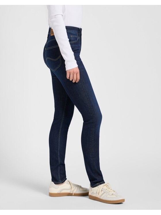 Lee Lee Jeansy SCARLETT HIGH Niebieski Skinny Fit