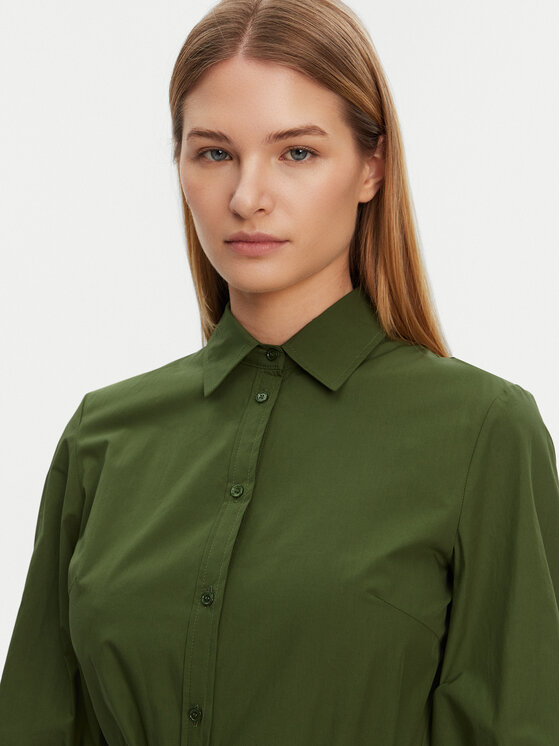 Weekend Max Mara Weekend Max Mara Rochie tip cămașă Kenita 2515221202 Verde Regular Fit