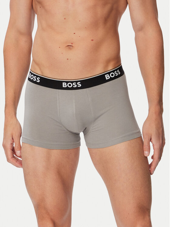 BOSS BOSS Комплект боксерів Trunk 3P Power Desig 50554443 Сірий