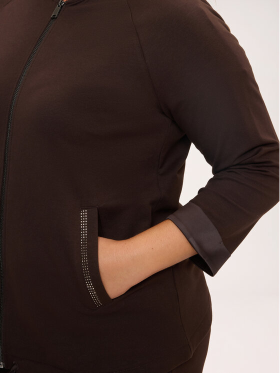 Fiorella Rubino Fiorella Rubino Bluza G896L009259N022 Brązowy Over Fit