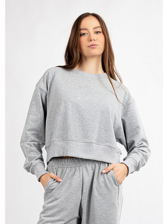 DKaren Sport DKaren Sport Bluza DK-K-B23 Szary Classic Fit