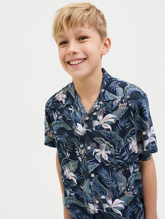 Jack&Jones Jack&Jones Košulja Jeff Tropical 12269119 Tamnoplava Relaxed Fit