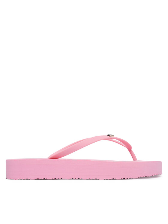 Tommy Hilfiger Tommy Hilfiger Infradito Repeat Logo Platform FW0FW09199 Rosa