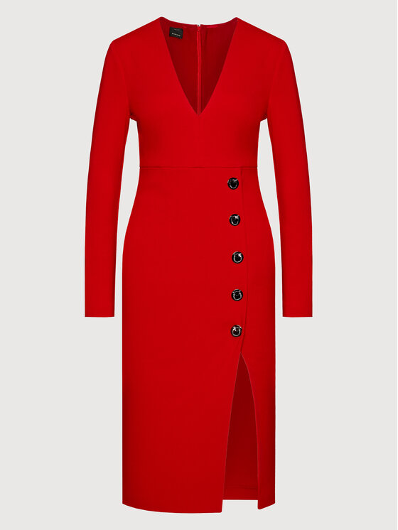 PINKO Pinko Коктейльна сукня Adler 1G16TV 1739 Червоний Regular Fit