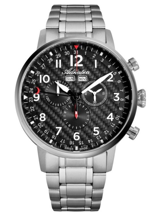 Adriatica Adriatica Zegarek A8308.4124CH-SET Srebrny