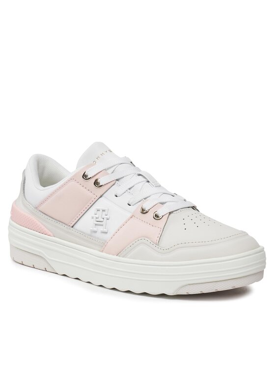 Tommy Hilfiger Tommy Hilfiger Сникърси Th Basket Sneaker Lo FW0FW07756 Сив