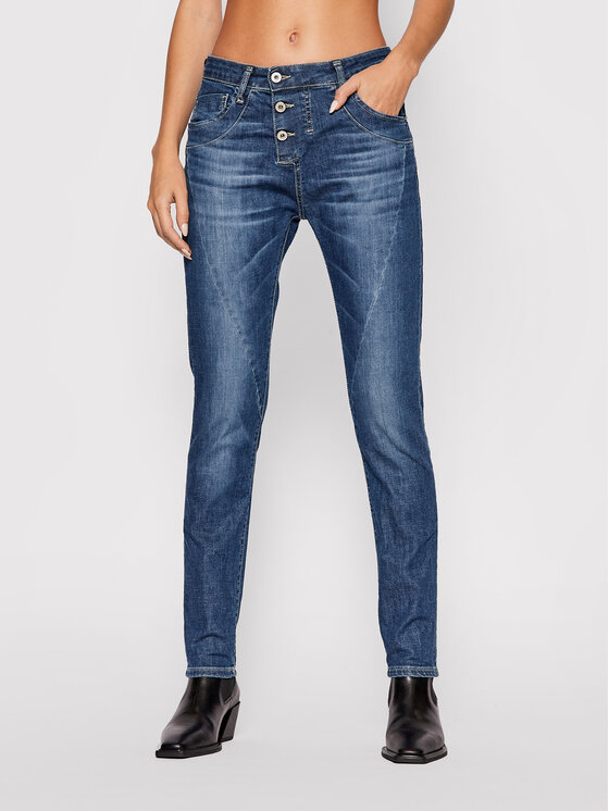 Please Jeans hlače P78ABQ2PUV Mornarsko modra Regular Fit