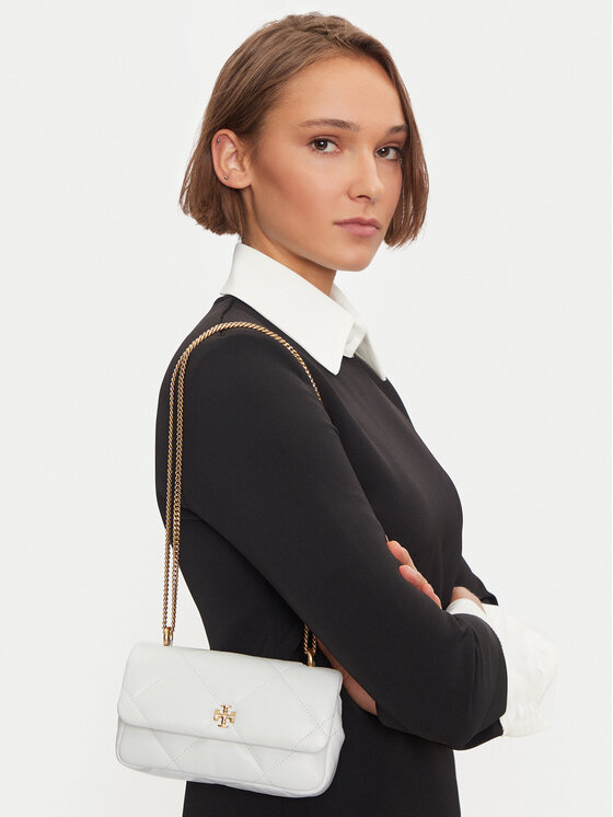 Tory Burch Tory Burch Дамска чанта Mini Kira Diamond 154710 Бял