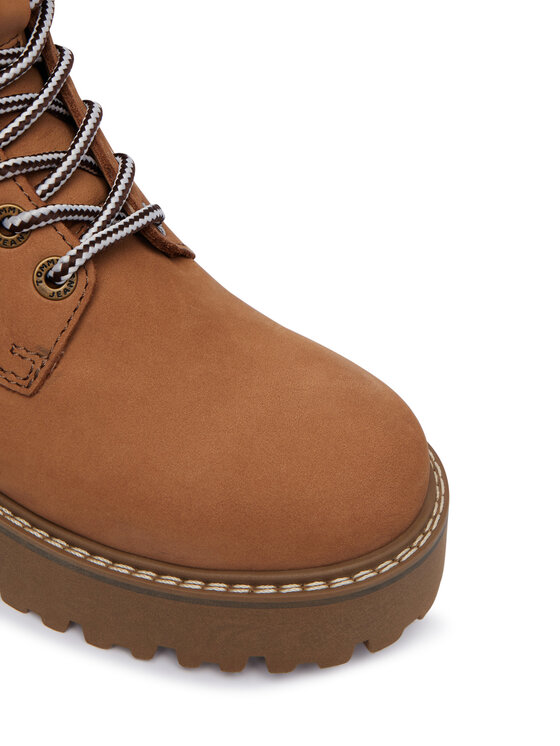 Tommy Jeans Tommy Jeans Outdoorová obuv Tjw Platform Nubuck Boots EN0EN03114 Béžová
