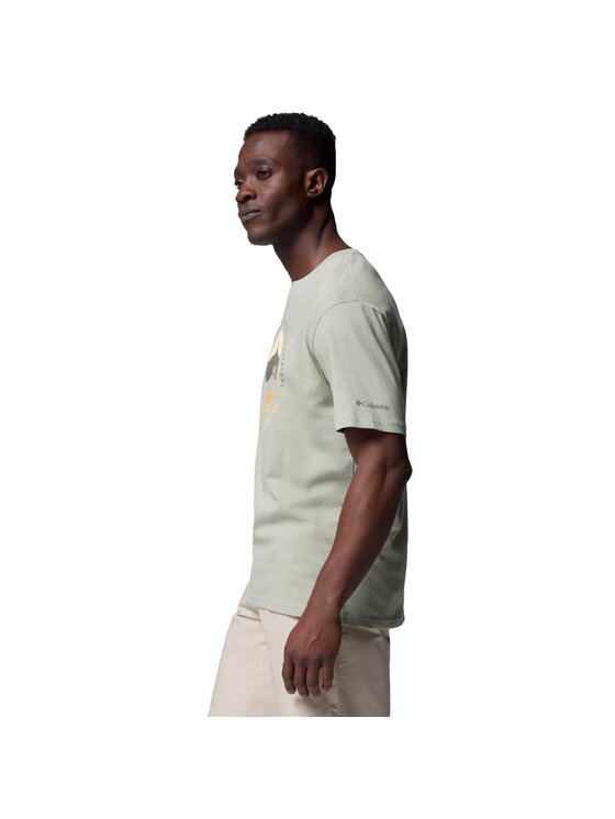 Columbia Columbia T-shirt Columbia Path Lake II Graphic Tee Verde Regular Fit