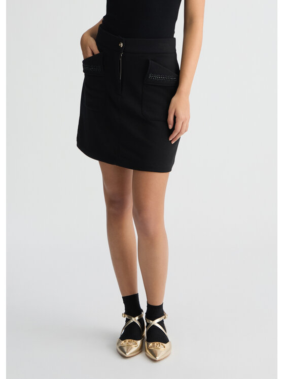 Liu Jo Liu Jo Spódnica mini TA5016FS00222222 Czarny Regular Fit