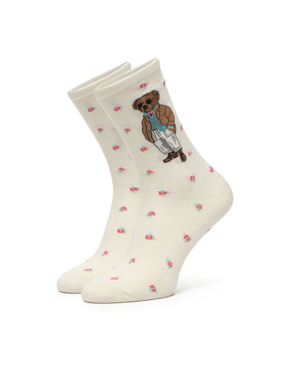 Polo Ralph Lauren Polo Ralph Lauren Lange Socken 455P10258001 Écru