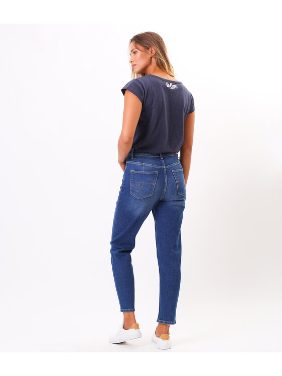 Lee Cooper Lee Cooper Jeansy MATEA Niebieski Mom Fit