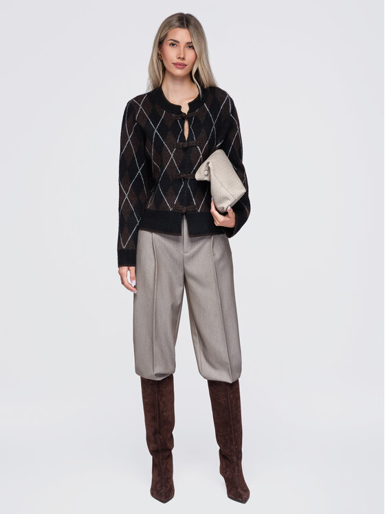 Ombre Ombre Svetr OW-SW-E0035 Černá Regular Fit