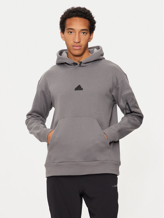 adidas adidas Bluză City Escape IY1518 Gri Regular Fit