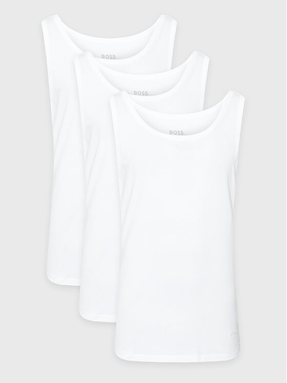 BOSS BOSS Ujjatlan felső szett 50475278 Fehér Regular Fit