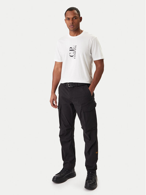 C.P. Company C.P. Company Tričko 20CMTS084A005100W Écru Regular Fit