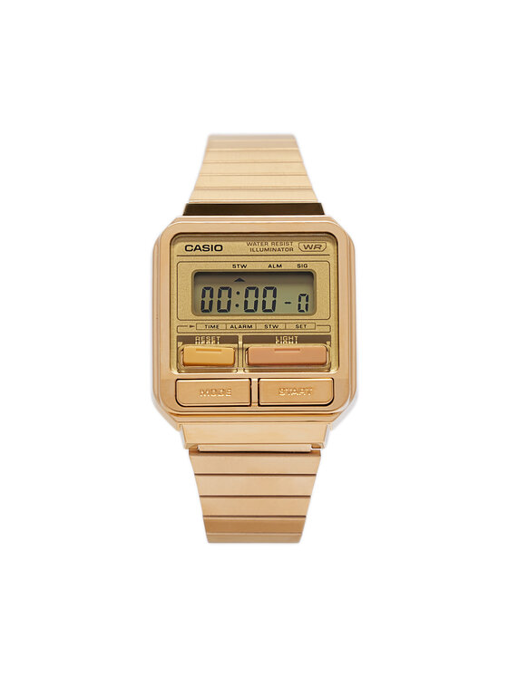 Ceas Casio Vintage 80s A120WEG-9AEF Auriu