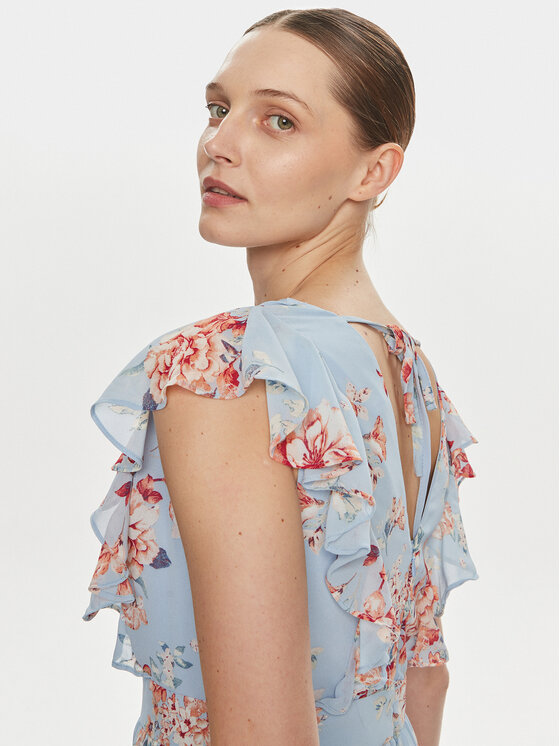 Vila Vila Літня сукня Karin 14089077 Блакитний Regular Fit