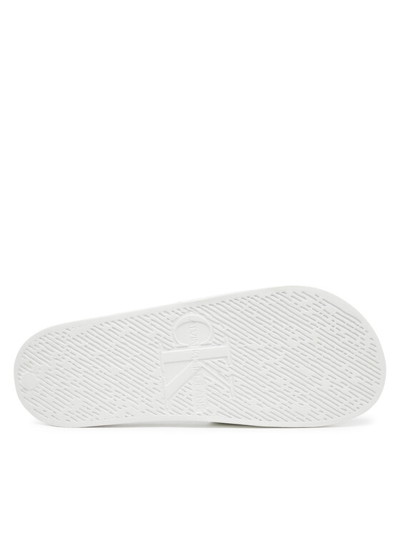 Calvin Klein Jeans Calvin Klein Jeans Şlapi Slide Monogram Cv YM0YM01271 Alb