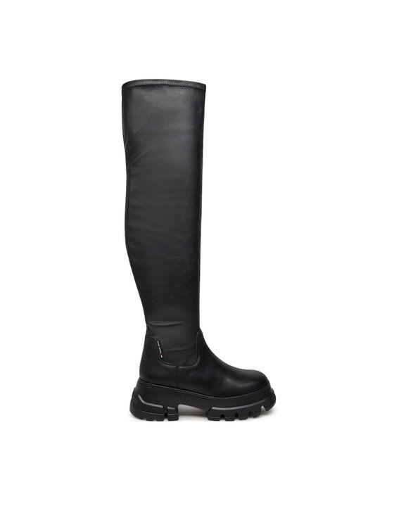 Tommy Jeans Tommy Jeans Ботуши Tjw Lightweight Otk Boot EN0EN02634 Черен