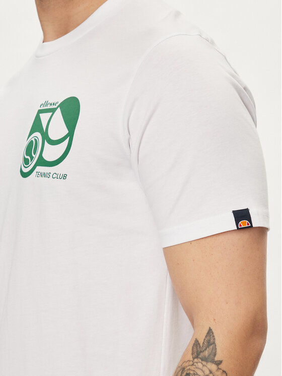 Ellesse Ellesse Marškinėliai Sport Club SHV20273 Balta Regular Fit