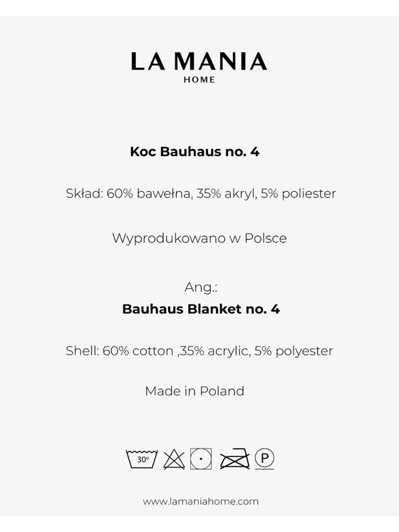 La Mania La Mania Koc Bauhaus IV Czarny