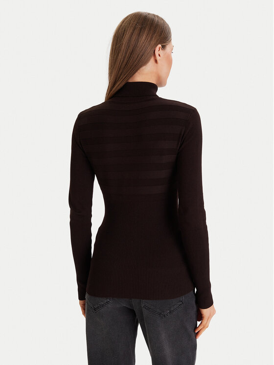 Morgan Morgan Rollkragenpullover 132-MENTOS.M Braun Slim Fit