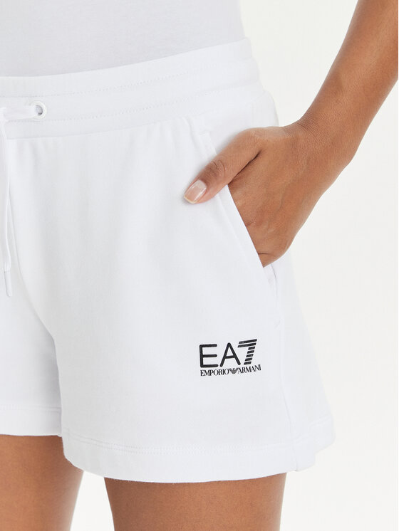 EA7 Emporio Armani EA7 Emporio Armani Športne kratke hlače 3DTS52 TJSYZ 0102 Bela Regular Fit