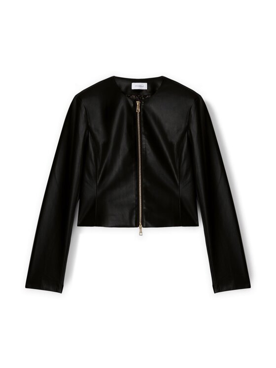 Motivi Motivi Giacca in similpelle R317Q101012N033 Nero Regular Fit