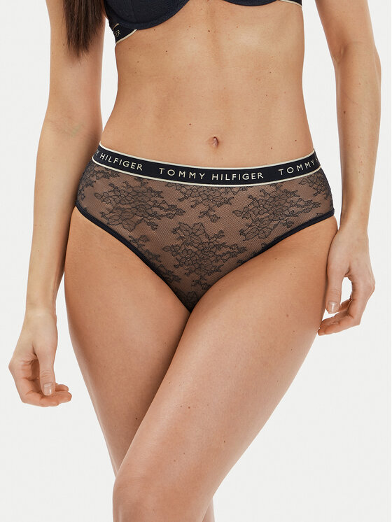 Tommy Hilfiger Tommy Hilfiger Klassischer Damenslip mit hoher Taille UW0UW05178 Dunkelblau