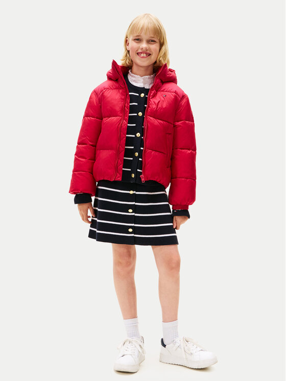 Tommy Hilfiger Tommy Hilfiger Žieminė striukė KG0KG08759 S Raudona Regular Fit