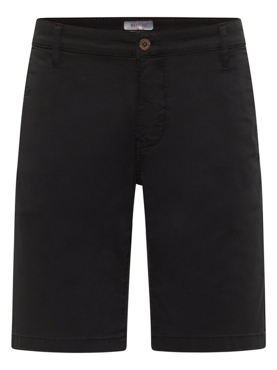 Mustang Mustang Pantaloncini di tessuto Brad Chino Shorts Nero Regular Fit
