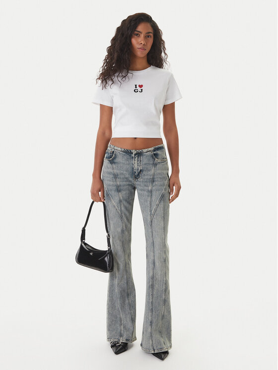 Guess Jeans Guess Jeans T-Shirt W6GI45 K8HM0 Λευκό Regular Fit