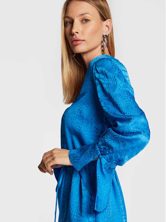TWINSET TWINSET Vsakodnevna obleka 222TT2125 Modra Regular Fit