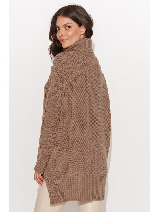 Numinou Numinou Sweter NU_S96 Brązowy Regular Fit