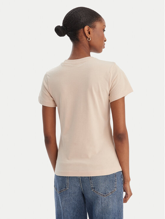 Guess Guess T-krekls V5GI10 K9RM1 Bēšs Regular Fit