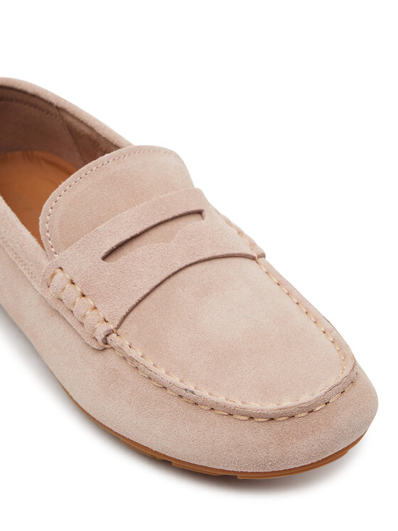 Tommy Hilfiger Tommy Hilfiger Mokasīni Flag Soft Suede Driver Loafer FW0FW08558 Rozā