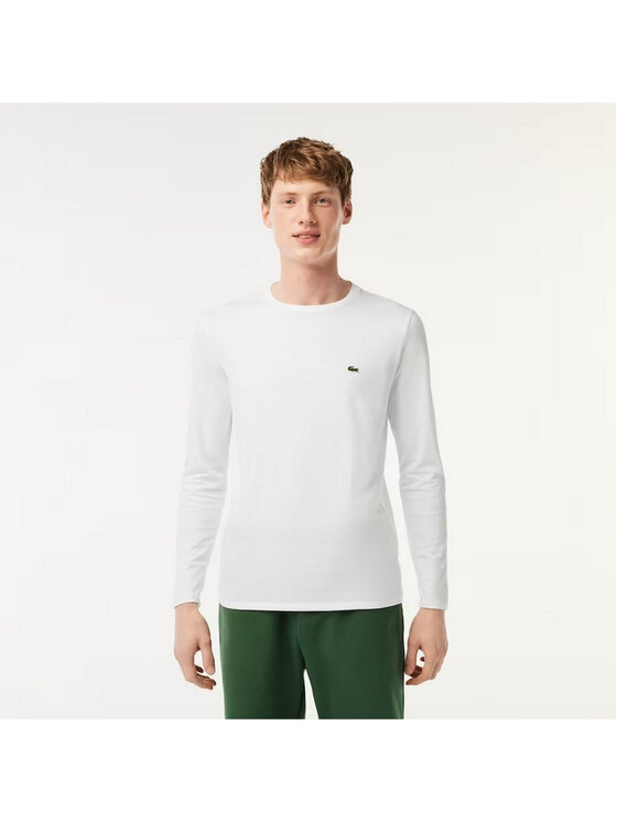 Lacoste Lacoste T-Shirt LACOSTE T-Shirt e Polo Uomo TH6712 001 Bianco Λευκό Standard Fit