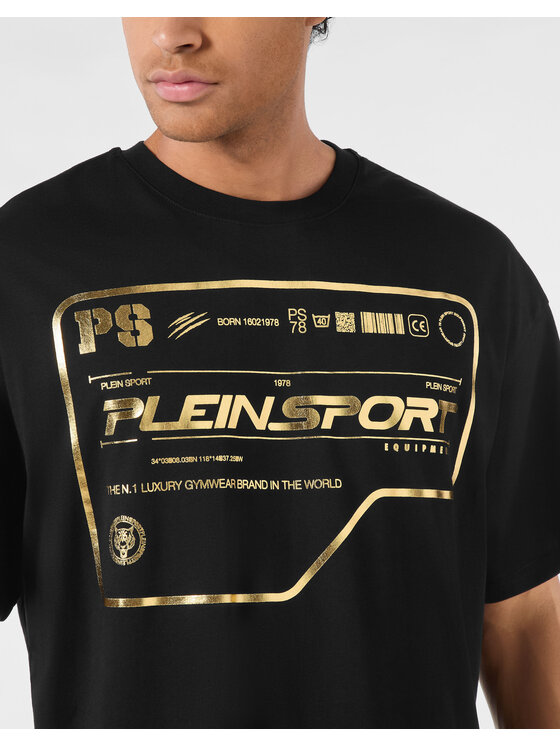 Plein Sport Plein Sport Marškinėliai 24053 Juoda Regular Fit